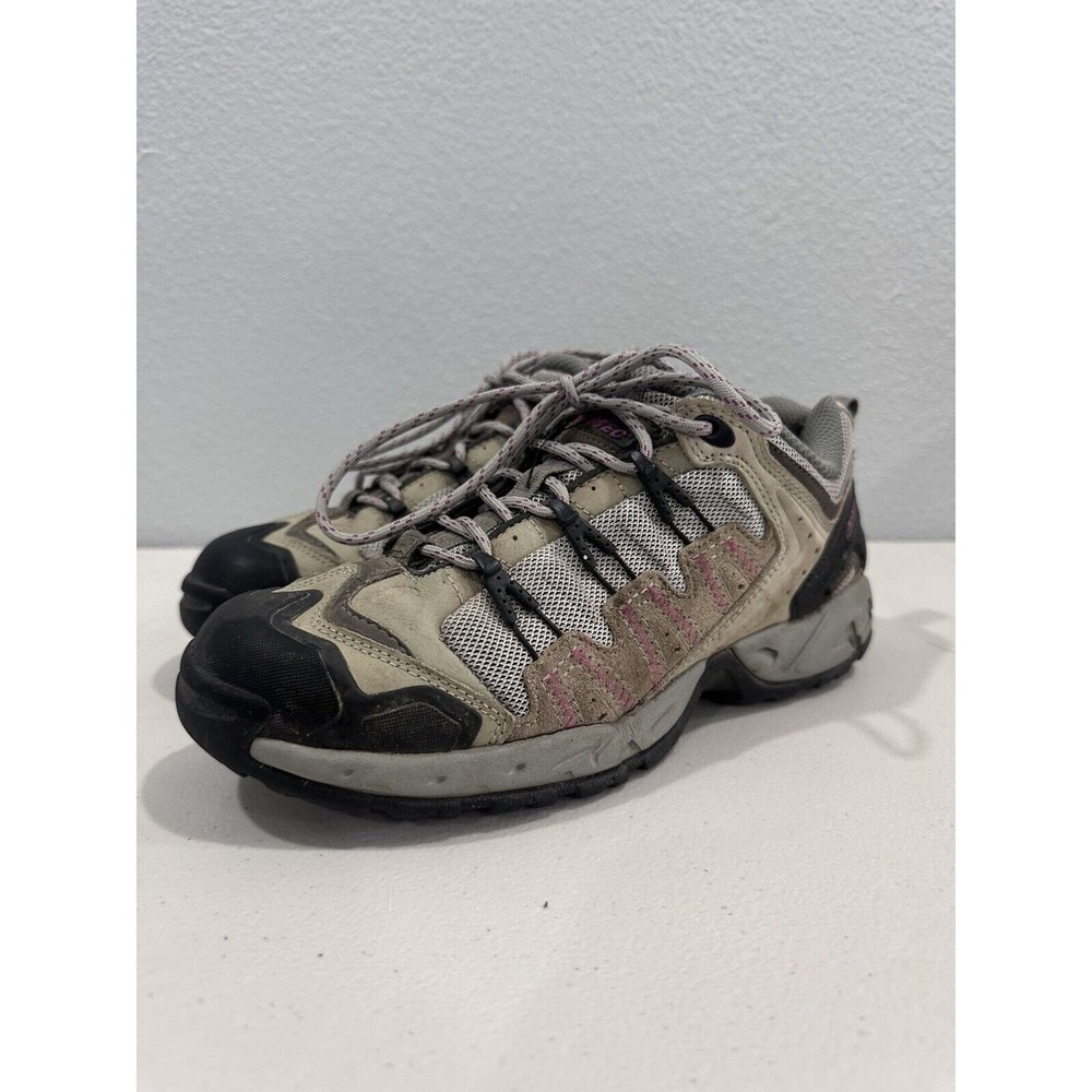 Hi tec  hiking Boots  shoes grey And Purple size 8 (A1-08)